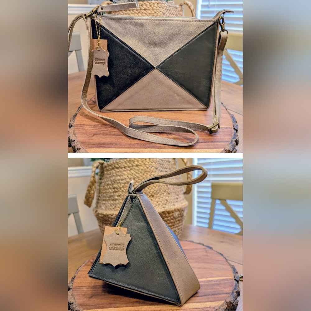Unique Leather Convertible Handbag
